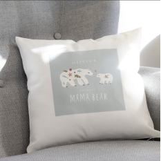 Hampers and Gifts to the UK - Send the Personalised Mama Bear Cushion